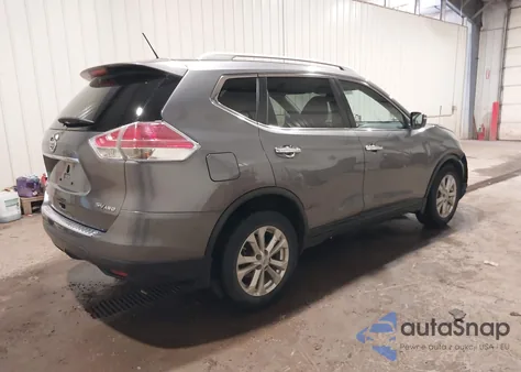 2015 Nissan Rogue Sv из США, поврежденный, VIN KNMAT2MV5FP552249